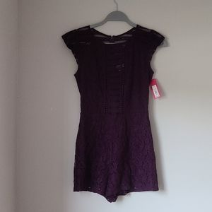 NWT Plum lace romper